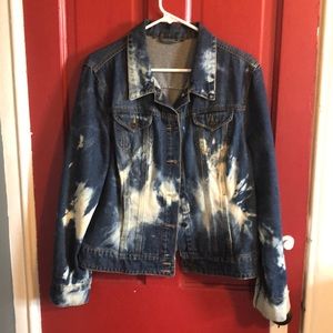 Bleached jean jacket